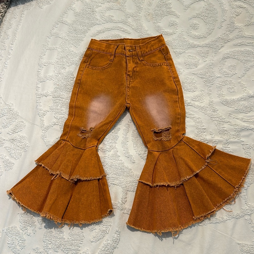 Toddler Distressed Bell Bottoms